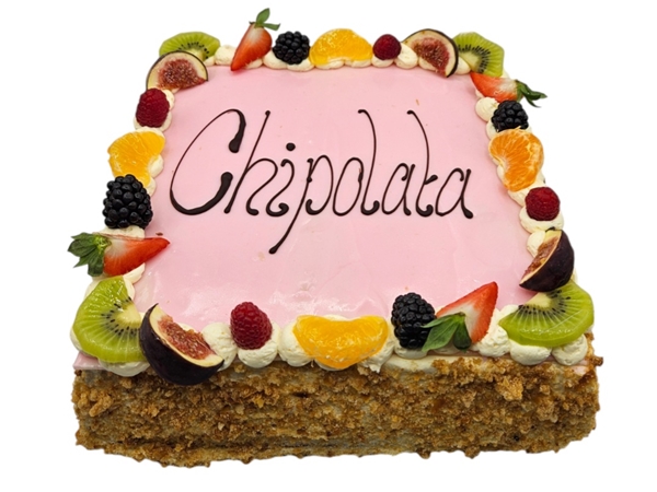 Chipolata taart vierkant